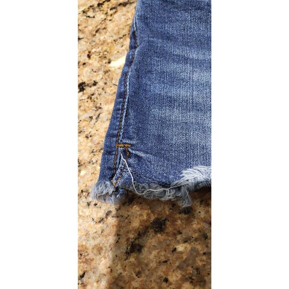 SO Stretch High-Rise Blue Denim Jean Shorts Size 1/25W - Picture 2 of 8